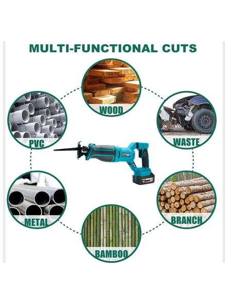 Germany Style 180 Derece Döner Şarjlı Kömürsüz Motor Lazerli Kemik Kesme Tilki Kuyruğu Testere - 3