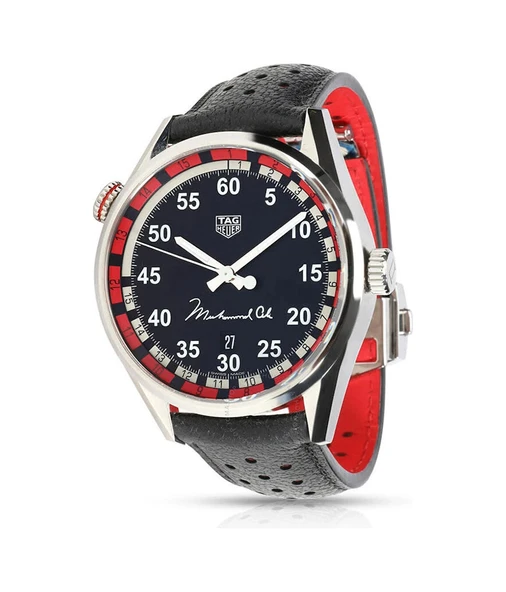 Tag Heuer Carrera Automatic War2a11.fc6337 Black Dial Muhammed Ali Erkek Kol Saati