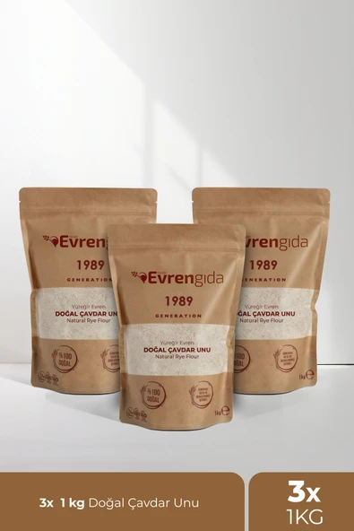 Doğal Çavdar Unu (3x1 kg)