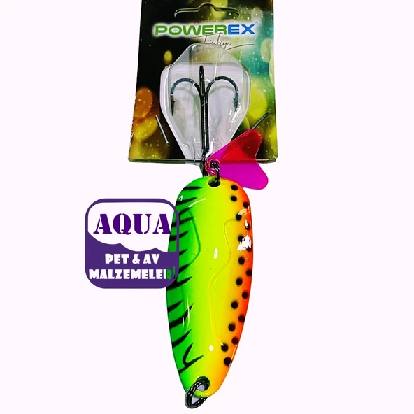Turna Kaşığı 25 Gram 6.8 cm - Powerex Pike Fighter 25 gr. 6,8 cm. 7501 Metal Kaşık Sahte Yem