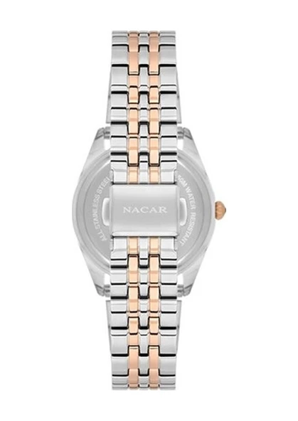 Nacar Nc34-39b677-esms Quartz Çelik Rose/gri 33 Mm Kadın Kol Saati - 5