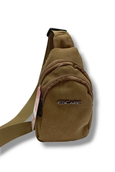 Escape 3530-25 Kanvas Kumaş Büyük Boy Askılı Çapraz Çanta - 7