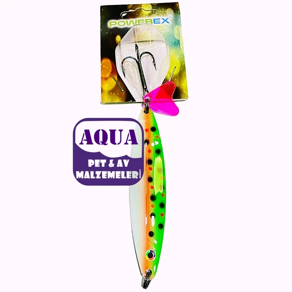 Turna Çinekop Kaşığı 25 gram 8,7 cm.- Powerex Striker X Lüfer Palamut Turna Çinekop 25 gr. 8,7 cm. 7519 Metal Kaşık Sahte Yem