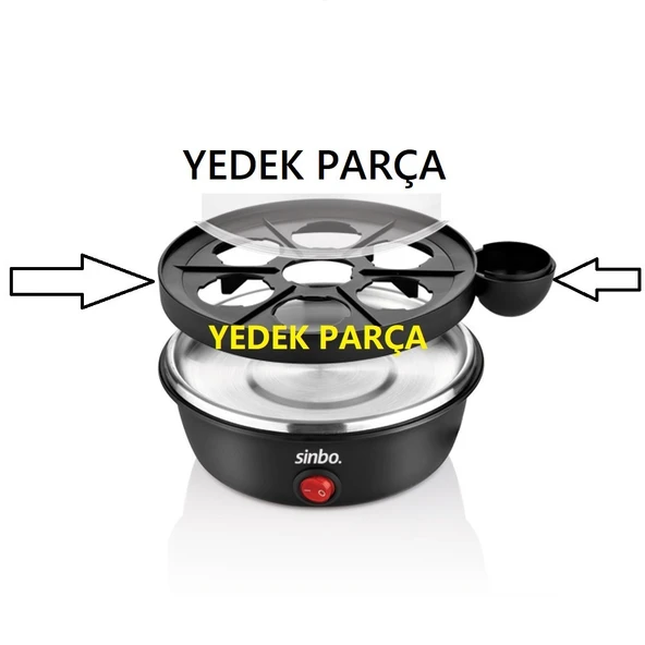 YEDEK PARÇA - Sinbo 5803 Yumurta Makinesi Siyah Plastik Yumurta Dizme Haznesi