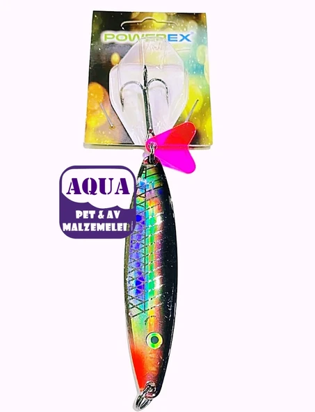 Turna Çinekop Kaşığı 25 gram 8,7 cm.- Powerex Striker X Lüfer Palamut Turna Çinekop 25 gr. 8,7 cm. 7506 Metal Kaşık Sahte Yem