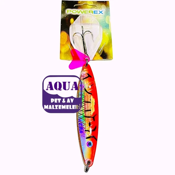 Turna Çinekop Kaşığı 25 gram 8,7 cm.- Powerex Striker X Lüfer Palamut Turna Çinekop 25 gr. 8,7 cm. 7507 Metal Kaşık Sahte Yem
