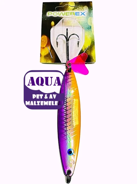 Turna Çinekop Kaşığı 25 gram 8,7 cm.- Powerex Striker X Lüfer Palamut Turna Çinekop 25 gr. 8,7 cm. 7520 Metal Kaşık Sahte Yem