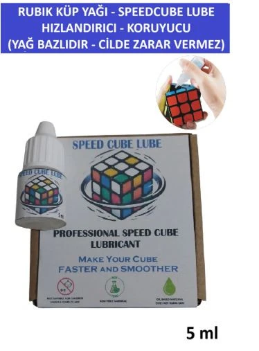 Zeka Küpü Yağı - 5 ml - Non-toxıc Speedcube Lubrıcant - Hızlandırıcı Ve Koruyucu Küp Yağı- Lube - 2