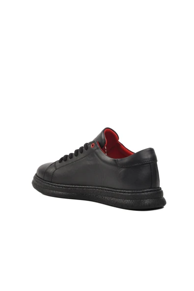 Bulldozer Siyah Hakiki Deri Hafif Casual Ayakkabı 251013 M - Resim 4