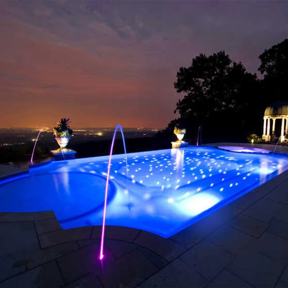 Midi Havuz Sıva üstü Led Aydınlatma Ampülü lamba Doğal Beyaz A-1208 9W 12V IP68 - Resim 2