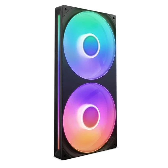 NZXT F280 RGB Core 280mm Tek Çerçeveli RGB Siyah Fan Ünitesi
