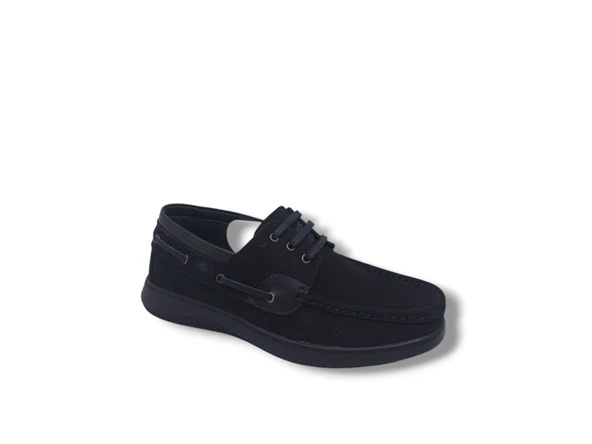 Banner 240 Erkek Siyah Bağcıklı Nubuk Hakiki Deri Tımber Ayakkabı - Resim 2