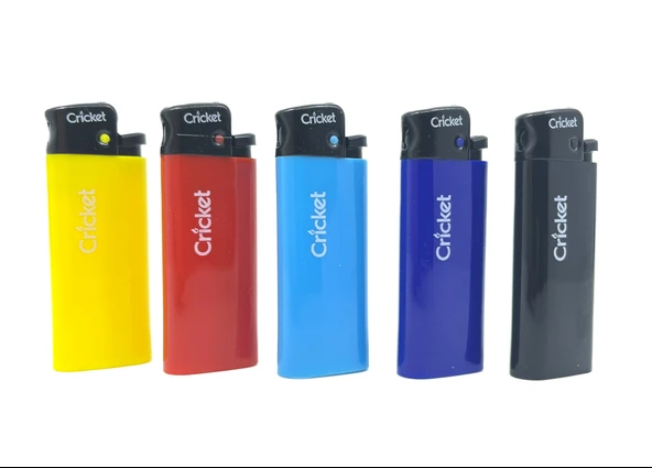 Cricket Renkli Cep Boy/Pocket - Taşlı Çakmak 5'li SET No:1 - Resim 4