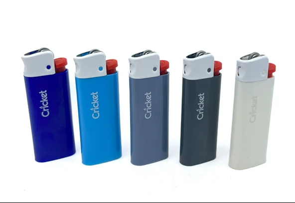 Cricket Renkli Cep Boy/Pocket - Taşlı Çakmak 5'li SET No:2 - Resim 3