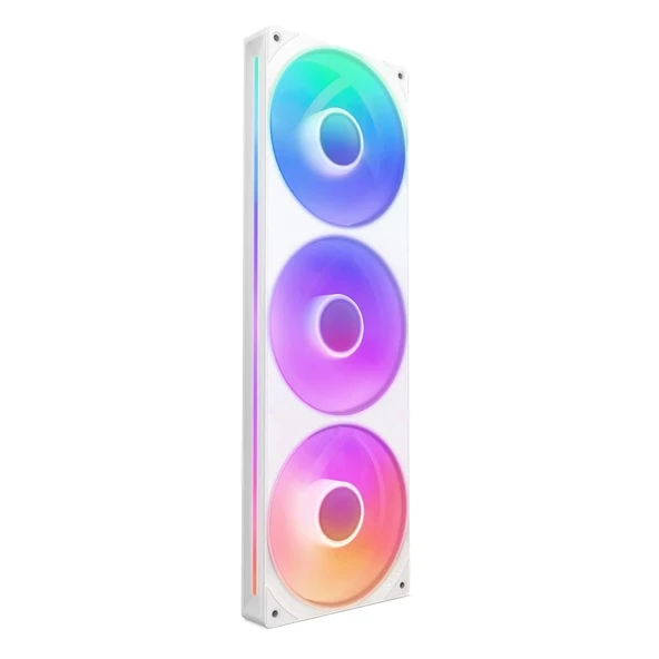 NZXT F360 RGB Core 360mm Tek Çerçeveli RGB Beyaz Fan Ünitesi