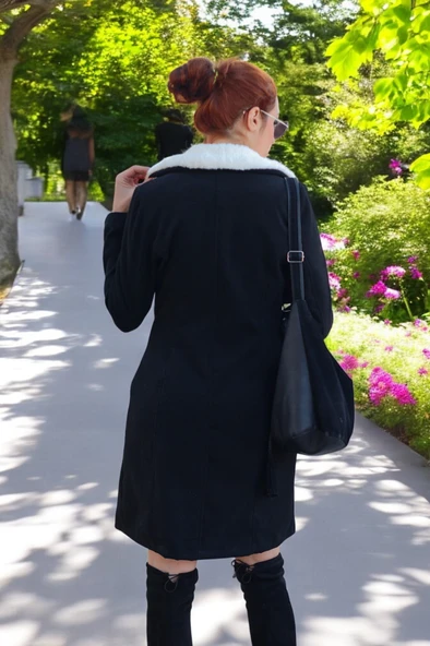 Kışlık Kaşmir Kaşe Kaban - Resim 2