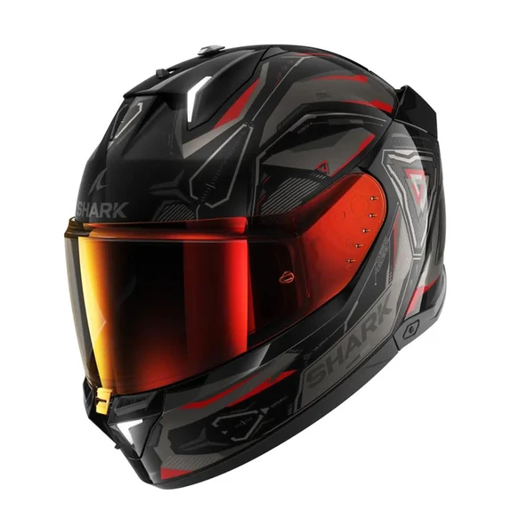 SHARK SKWAL İ3 LINIK SİYAH ANTRASİT KIRMIZI KAPALI KASK ürün görseli