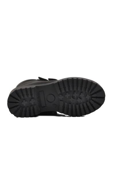 Bulldozer Siyah Nubuk Hakiki Deri Çocuk Bot 240850 F - Resim 5