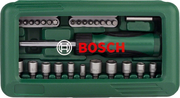 Bosch - 46 Parça Tornavidalı Vidalama ve Lokma Ucu Seti