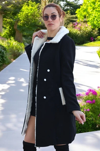 Kışlık Kaşmir Kaşe Kaban - Resim 3