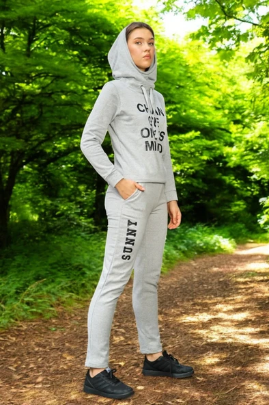 Günlük Kışlık Sevgili Kombini Üçlü Kadın Takım - Resim 2