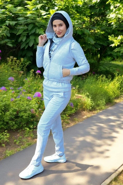 Kışlık Günlük Sevgili Kombini Üçlü Kadın Takım - Resim 2