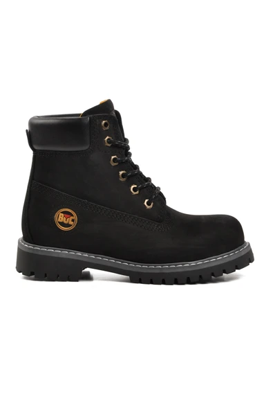 Bulldozer Siyah Nubuk  Unisex Bot 240602 G