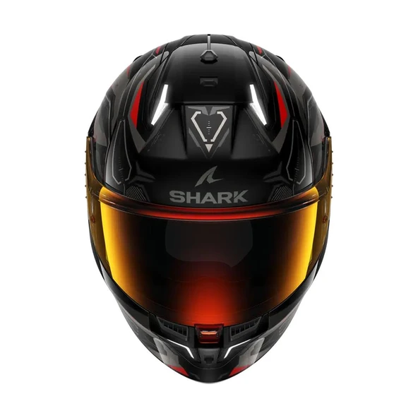 SHARK SKWAL İ3 LINIK SİYAH ANTRASİT KIRMIZI KAPALI KASK - Resim 3