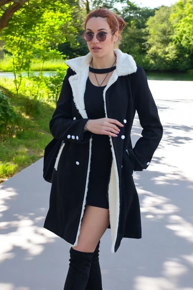 Kışlık Kaşmir Kaşe Kaban - Resim 4