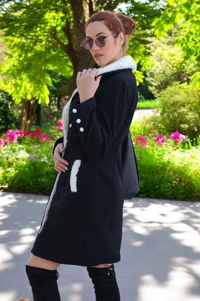 Kışlık Kaşmir Kaşe Kaban - Resim 5