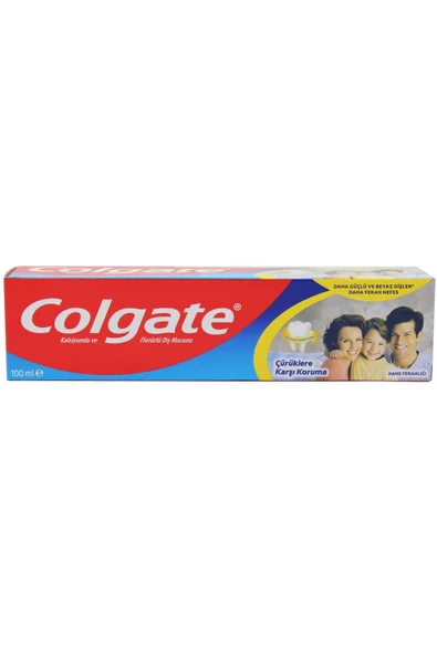 Colgate Çürüklere Karşı Koruma Florürlü Diş Macunu 100 ml Nane Ferahlığı ürün görseli