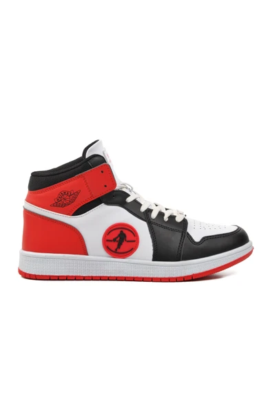 Walkway Siyah-Beyaz-Kırmızı  Erkek Hi Sneaker Sloga Hı M