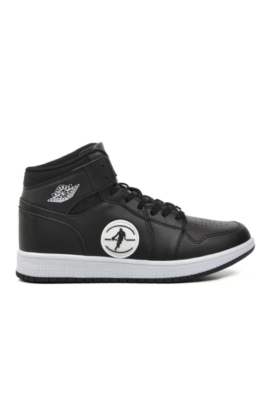 Walkway Siyah-Siyah-Beyaz Unisex Hi Sneaker Sloga Hı G