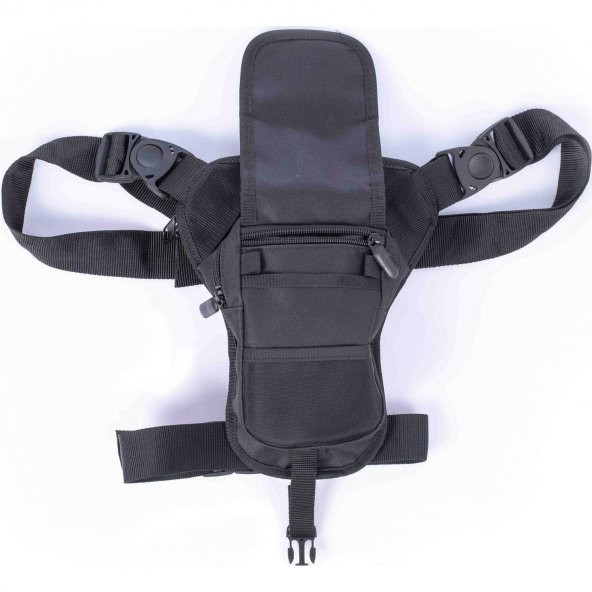 Bel ve Bacak Çantası Tabanca Bölmeli Tactical Siyah 8683255007011 - 5