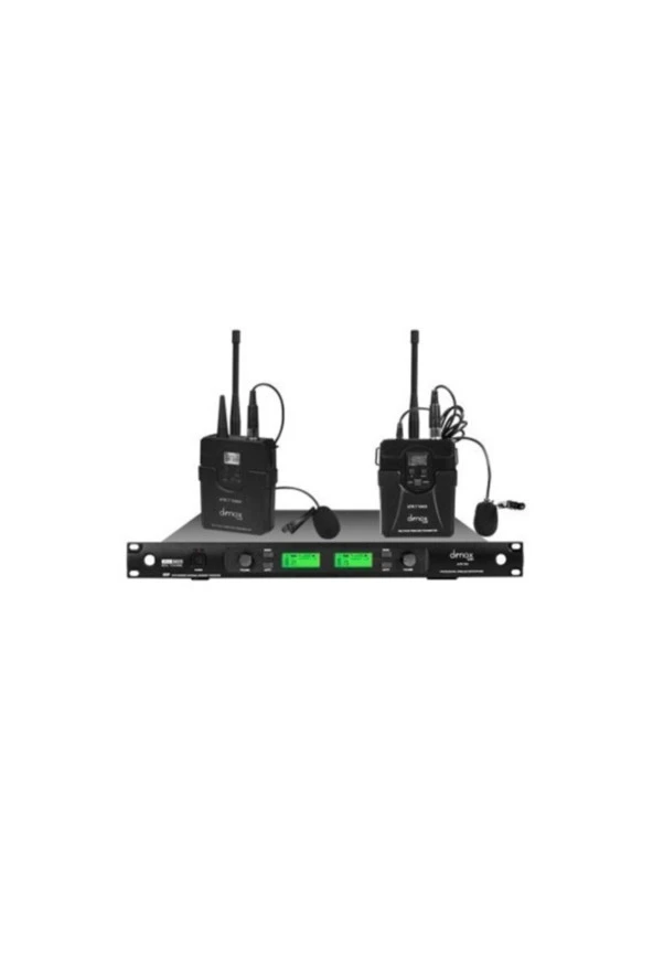 Denox Atr-720 Yaka Uhf Band Çift Yaka Tipi Telsiz Mikrofon Seti - 3