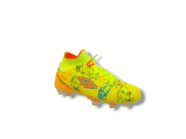 Dugana F50 Çocuk Sarı Turuncu Çoraplı Krampon Ayakkabı - 4