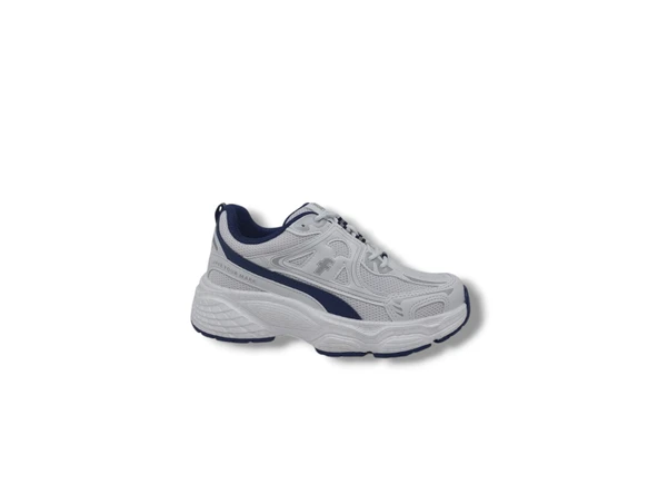 Flet 329 Kadın Beyaz File Yürüyüş Koşu Kalın Taban Spor Ayakkabı ürün görseli