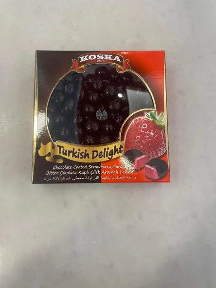 KOSKA ÇİLEKLİ LOKUM DRAJE 220 GR 1 ADET