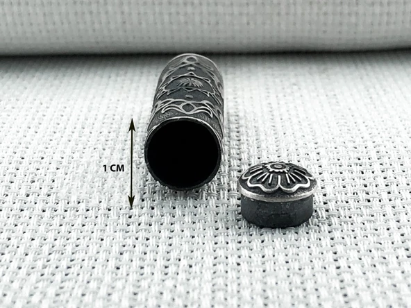 Silindir 925 Ayar Cevşen Muska Kabı Kolye - Resim 3