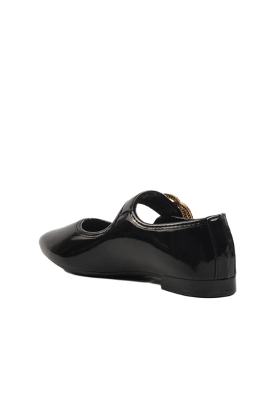 Ayakmod Siyah Rugan Taşlı Hafif Kadın Abiye Ayakkabı 354156 Z - Resim 4