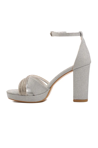 Ayakmod Gümüş Kadın Abiye Ayakkabı 655328 Z - 2