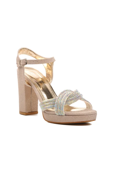 Ayakmod Altın Kadın Abiye Ayakkabı 655325 Z - 3