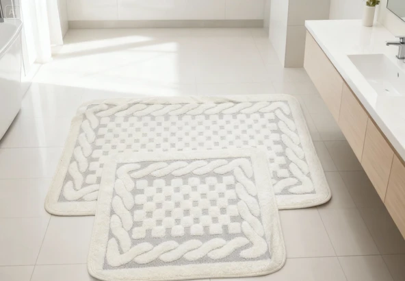 BANYO PASPASI 2'Lİ SET NEW DAMA EKRU ürün görseli