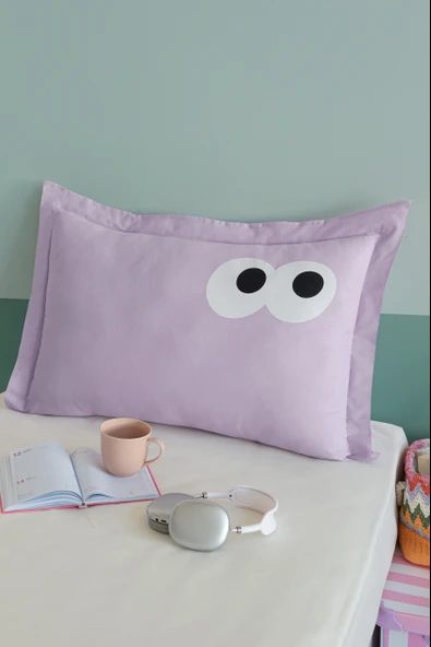 Yastık Kılıfı Oxf. Funny Lila ürün görseli 1