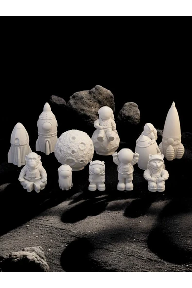 sharp&art Sevimli Kahramanlar Uzayda Taş Boyama Seti-okul Ve Ev Etkinliği...12 Renk Boya...