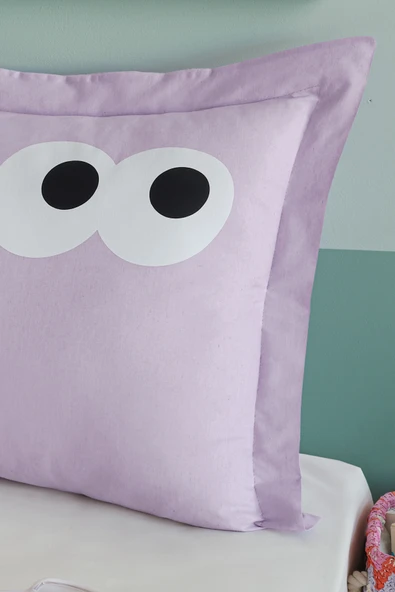 Yastık Kılıfı Oxf. Funny Lila - Resim 2