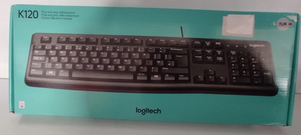 Logıtech K120 Q USB Klavye 920-002505 Sıyah Kablolu