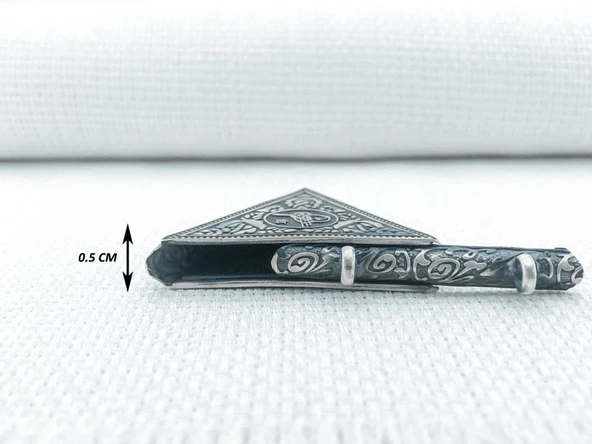 925 Ayar Osmanlı Tuğralı Cevşeni Kebir Kolye Ucu - Resim 4