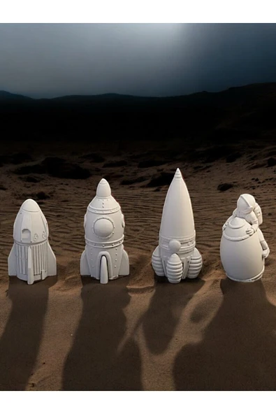 sharp&art Sevimli Kahramanlar Uzayda Taş Boyama Seti-okul Ve Ev Etkinliği...12 Renk Boya... - 3