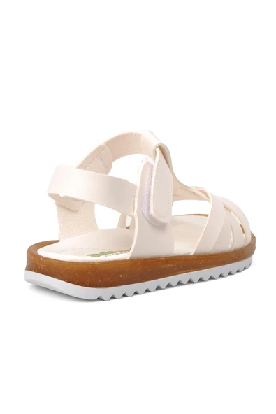 Ayakmod Beyaz Bebek Düz Sandalet Ayakmod Şng 22Y07 B - 4
